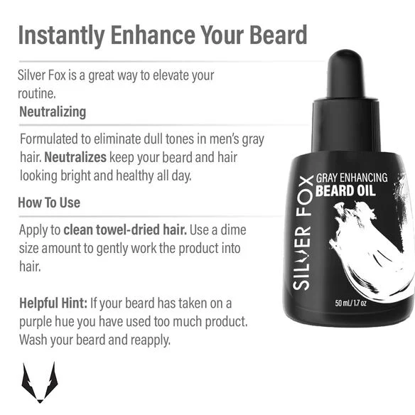 Silver Fox Beard Oil for Gray Hair - Image 4